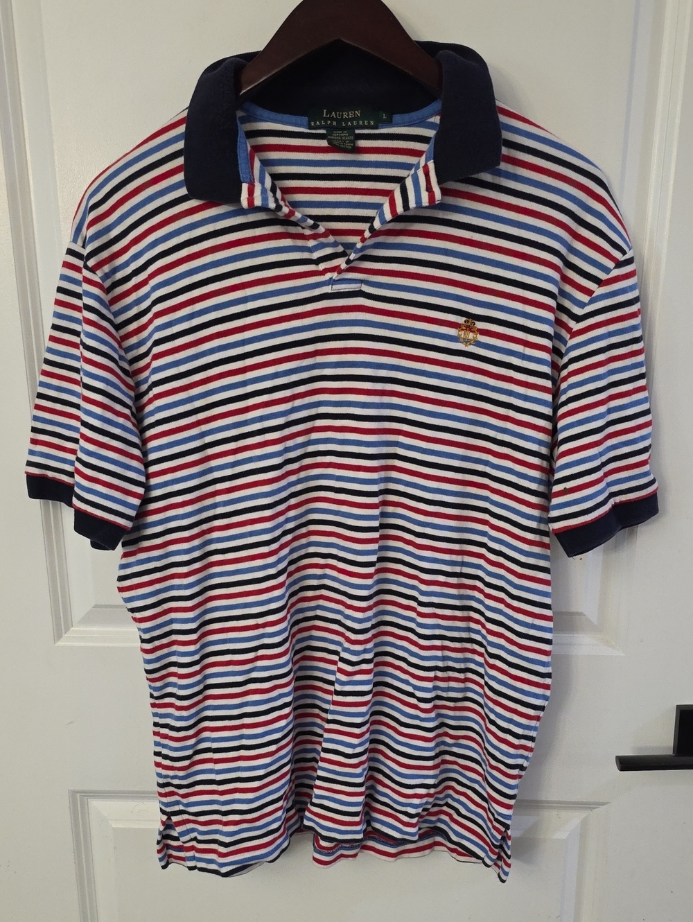 Lauren Ralph Lauren Multi-Color Striped Polo Shirt
